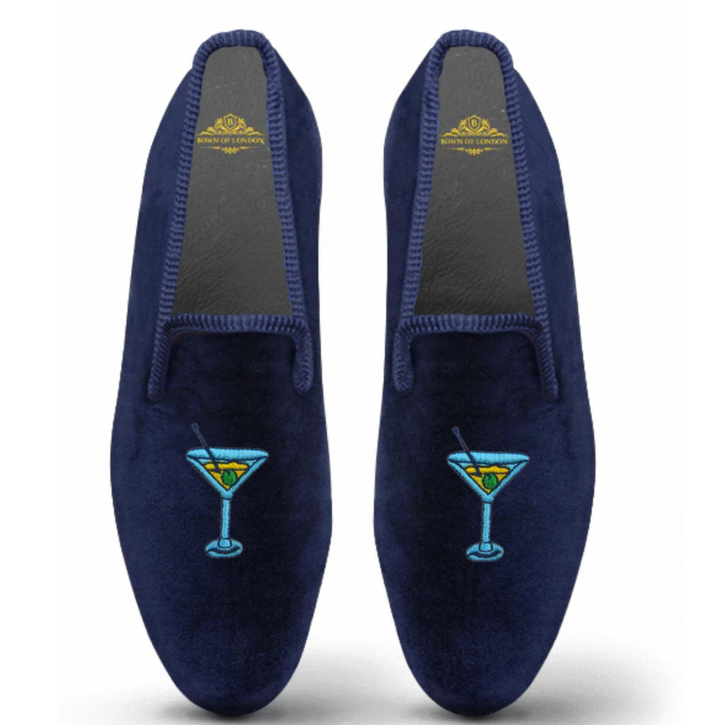 Velvet Loafer/Slipper Shoe - Martini Time