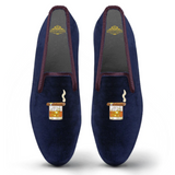 Velvet Loafer/Slipper Shoe - Cigar on Whiskey Glass