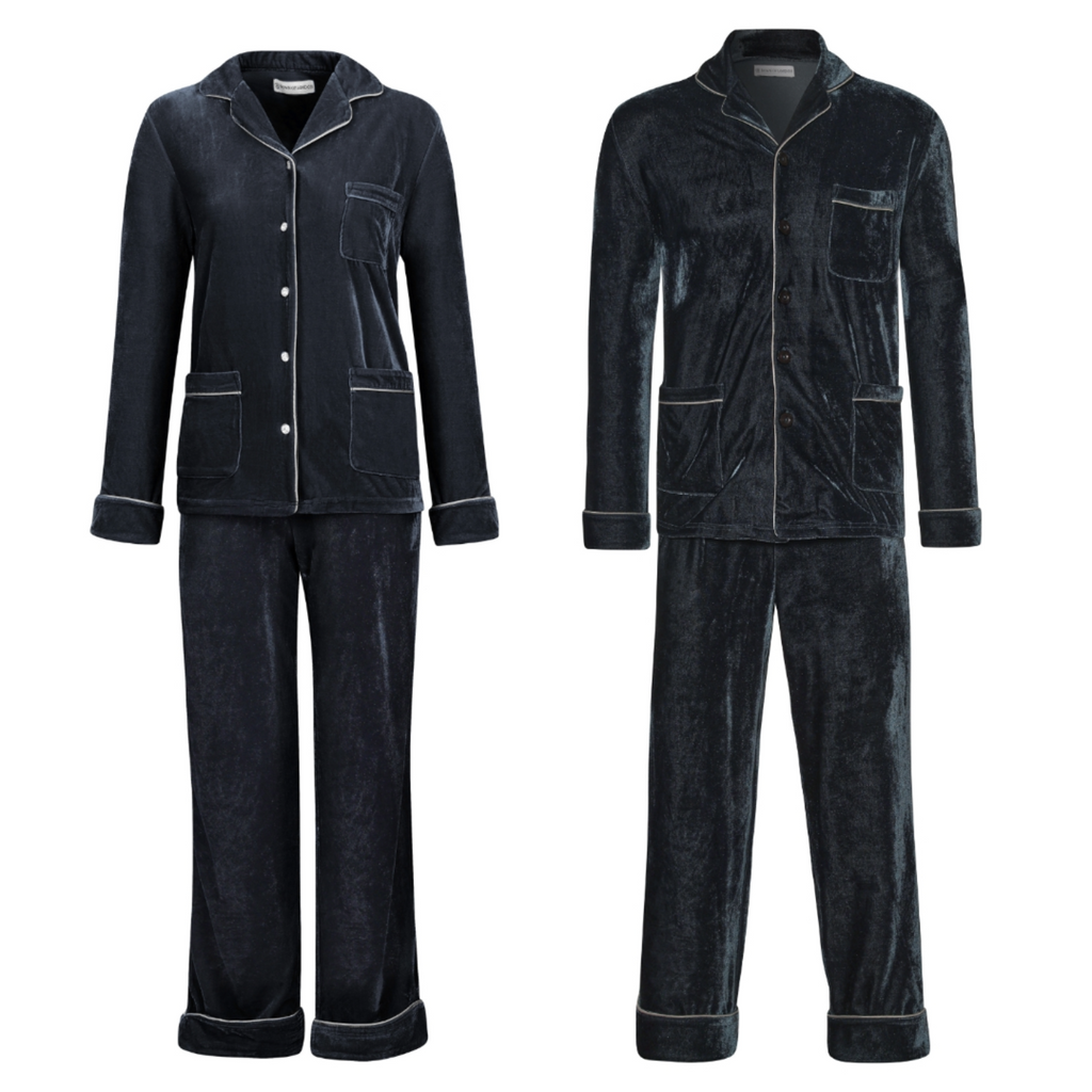 His & Hers Velvet Pyjama Bundle - Aphrodite/Zeus