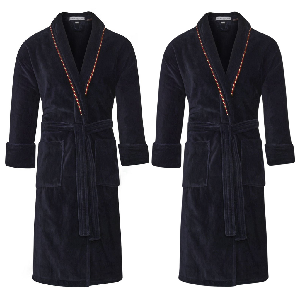 Earl & Duchess Navy Dressing Gown Bundle