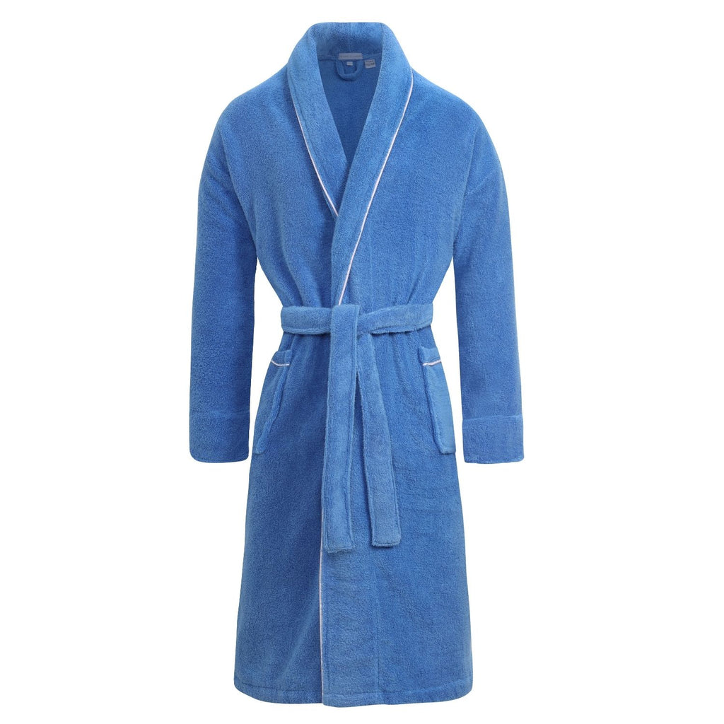 Cancun Unisex Sky Blue Dressing Gown - Front | Bown of London