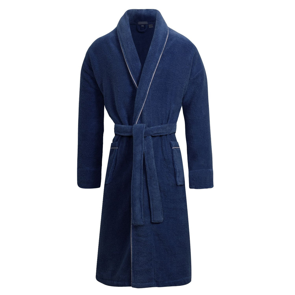 Phoenix Blue Unisex Dressing Gown - Front | Bown of London