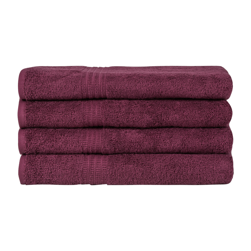 Homelover Towel Sets - Plum Purple | 4 Bath Towels