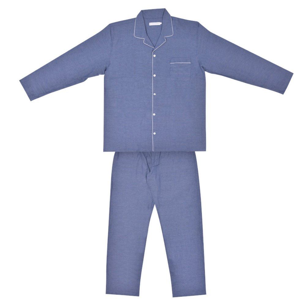 Men's Pyjamas Brushed Cotton Azur Blue
