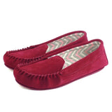 Ffion Ladies Suede Moccasin - Wine